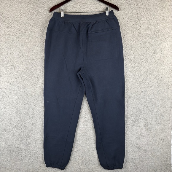Lululemon Steady State Jogger Pants Men's M Navy Blue Relaxed Fleece Sweatpants - Picture 2 of 7